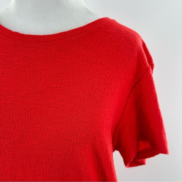 Madewell womens top size M red short sleeve - Picture 2 of 8